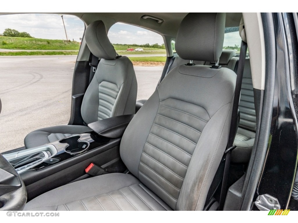 2014 Fusion Hybrid S - Tuxedo Black / Earth Gray photo #17