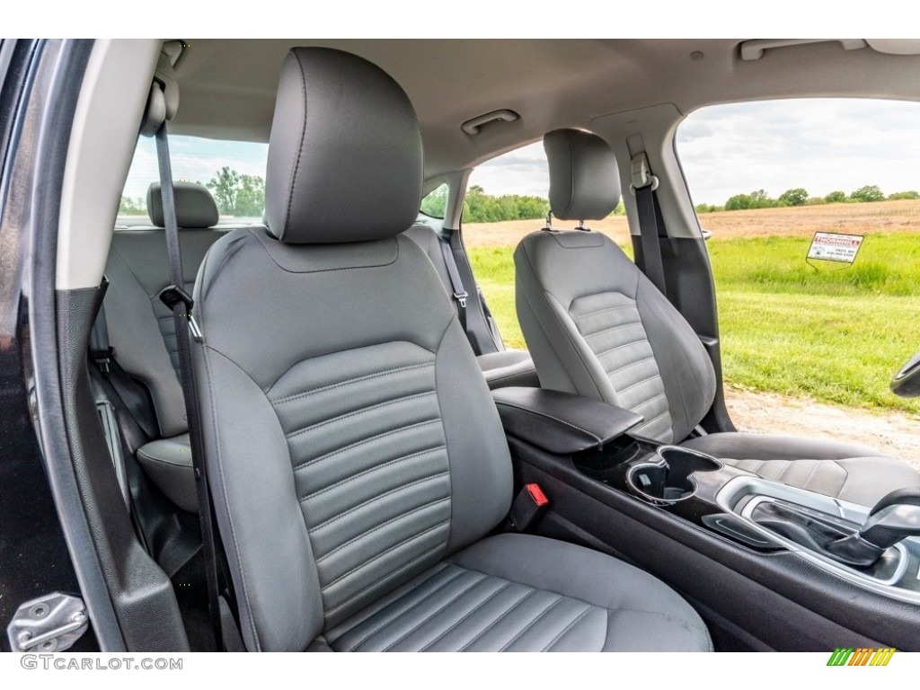2014 Fusion Hybrid S - Tuxedo Black / Earth Gray photo #29
