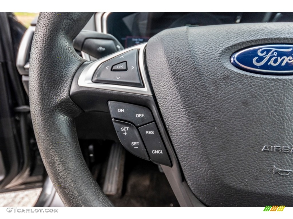 2014 Fusion Hybrid S - Tuxedo Black / Earth Gray photo #33