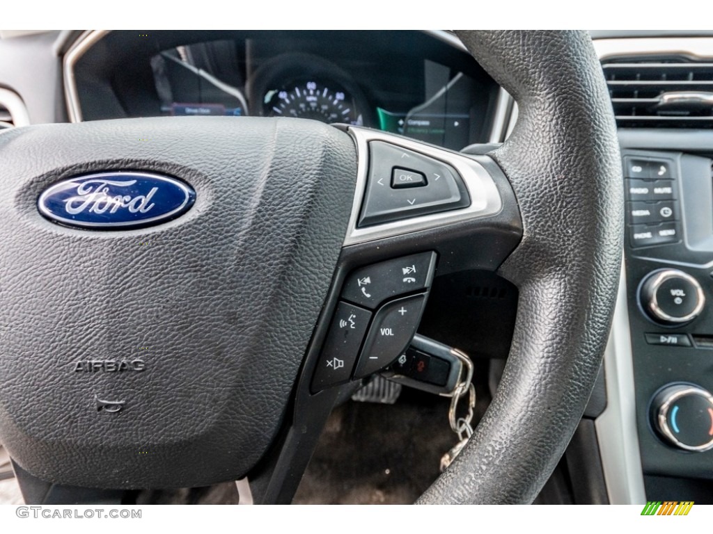 2014 Fusion Hybrid S - Tuxedo Black / Earth Gray photo #34