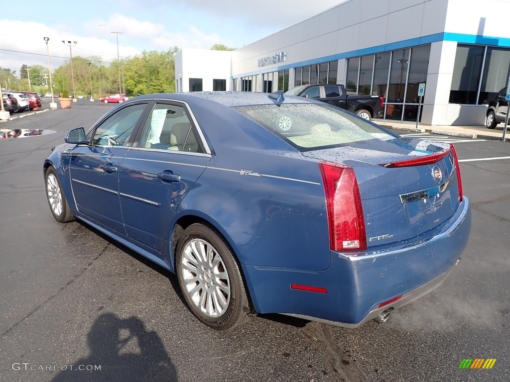 2010 CTS 4 3.6 AWD Sedan - Blue Diamond Tricoat / Cashmere/Cocoa photo #4