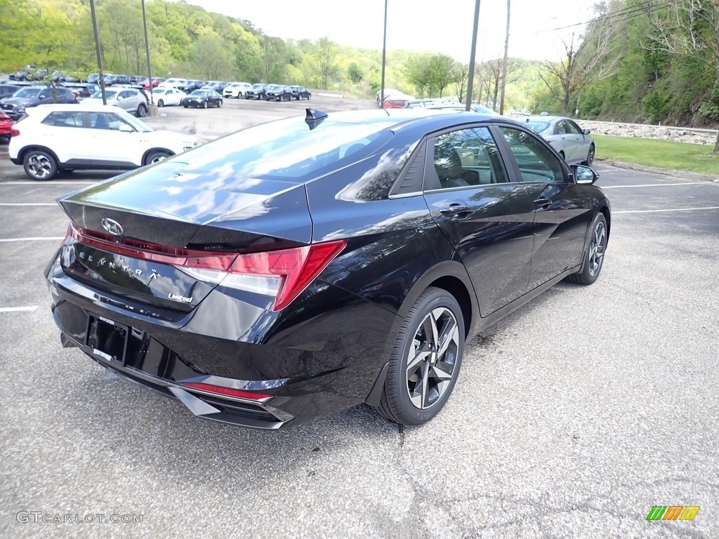 2021 Elantra Limited - Phantom Black / Black photo #2