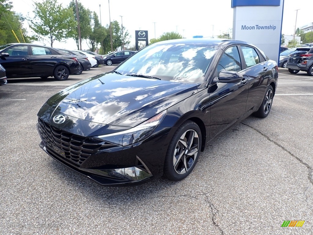 2021 Elantra Limited - Phantom Black / Black photo #5