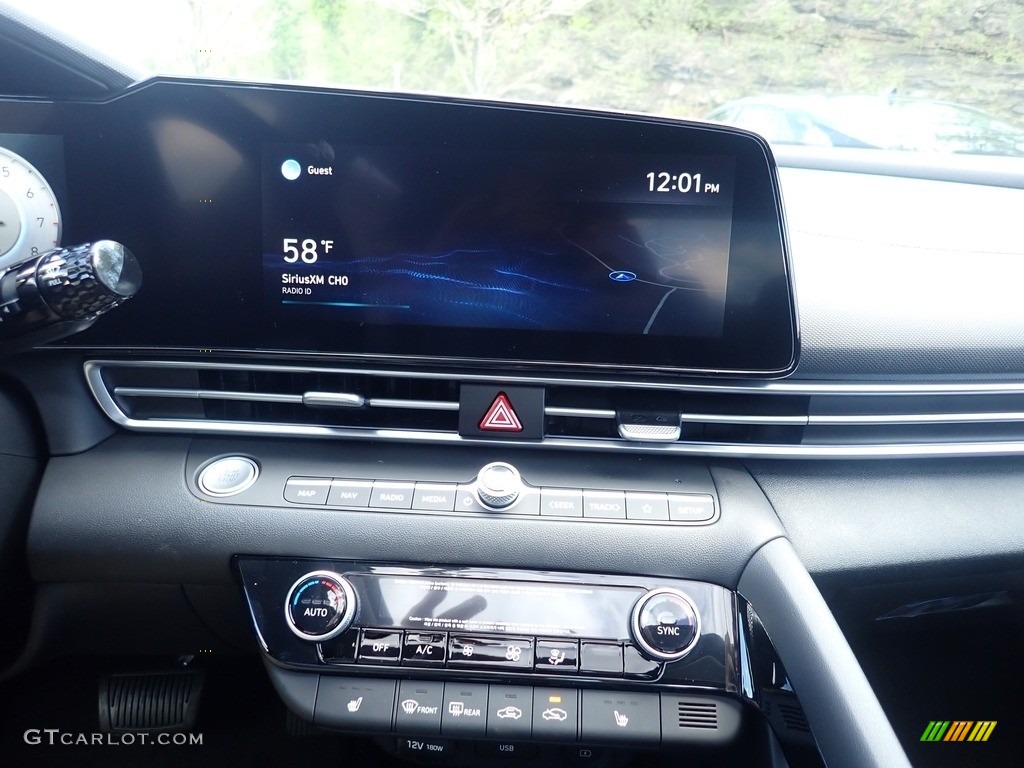 2021 Elantra Limited - Phantom Black / Black photo #13