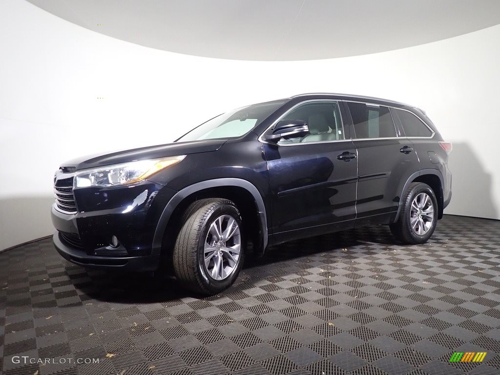 2015 Highlander XLE AWD - Attitude Black Metallic / Ash photo #11