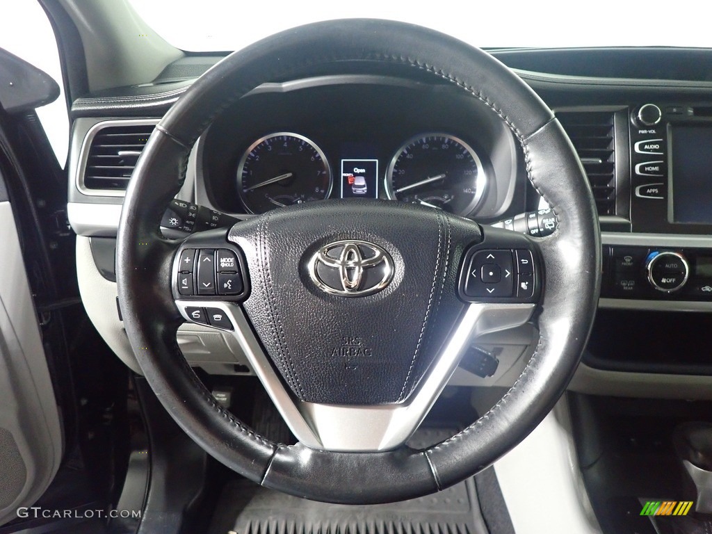 2015 Highlander XLE AWD - Attitude Black Metallic / Ash photo #31