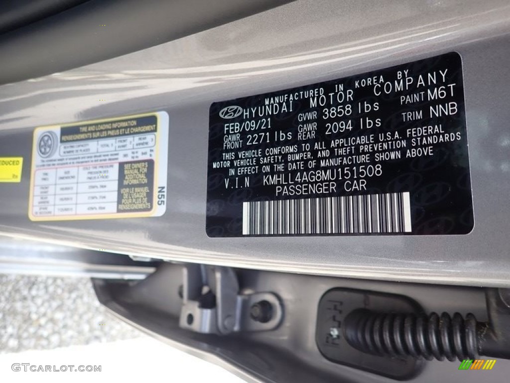 2021 Elantra SE - Fluid Metal / Black photo #11