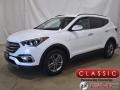 Pearl White 2017 Hyundai Santa Fe Sport AWD