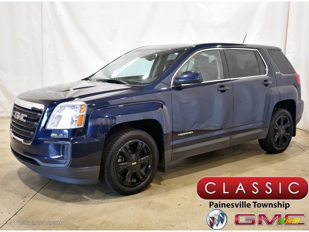 2017 Terrain SLE AWD - Dark Sapphire Blue Metallic / Jet Black photo #1