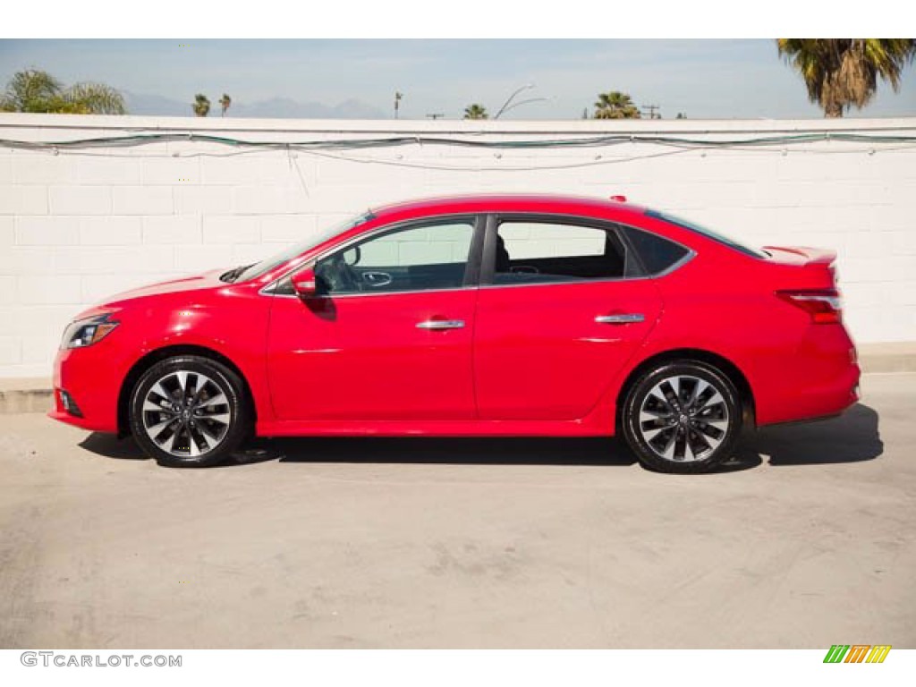 2019 Sentra SR - Red Alert / Charcoal photo #8