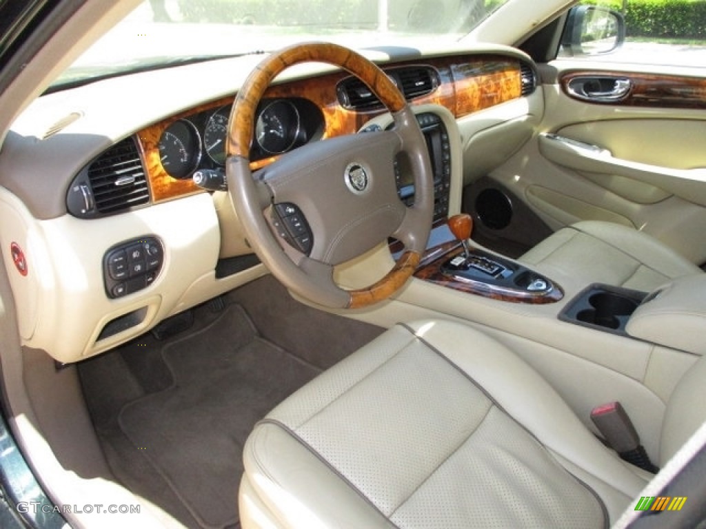 Champagne/Mocha Interior 2008 Jaguar XJ XJ8 Photo #141930711
