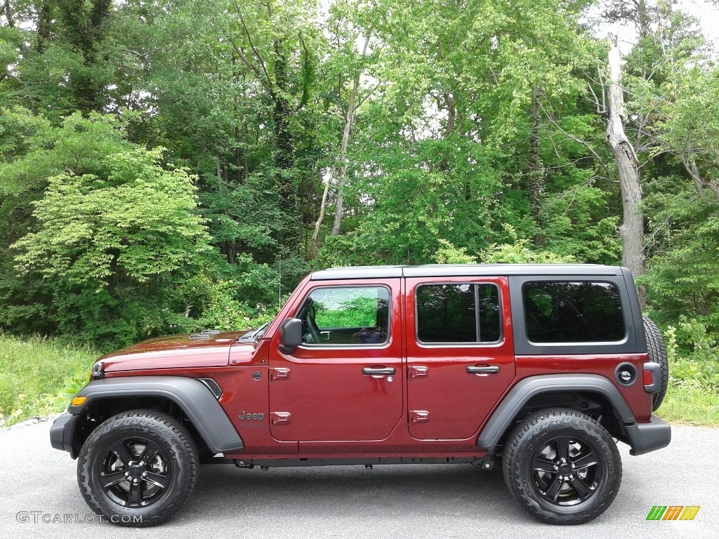 2021 Wrangler Unlimited Sport Altitude 4x4 - Snazzberry Pearl / Black photo #1