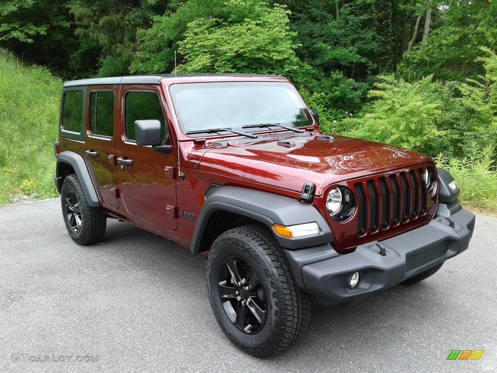 2021 Wrangler Unlimited Sport Altitude 4x4 - Snazzberry Pearl / Black photo #6
