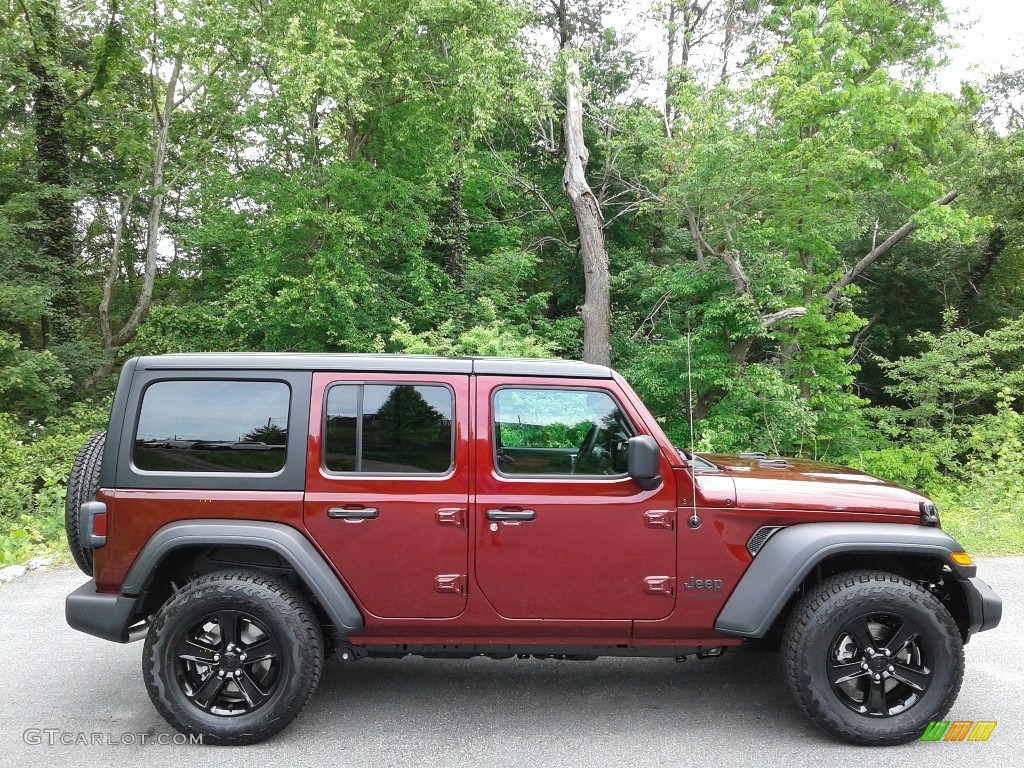 2021 Wrangler Unlimited Sport Altitude 4x4 - Snazzberry Pearl / Black photo #7