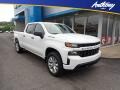 2021 Summit White Chevrolet Silverado 1500 Custom Crew Cab 4x4  photo #1