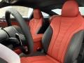 2021 BMW 8 Series Fiona Red/Black Interior Front Seat Photo