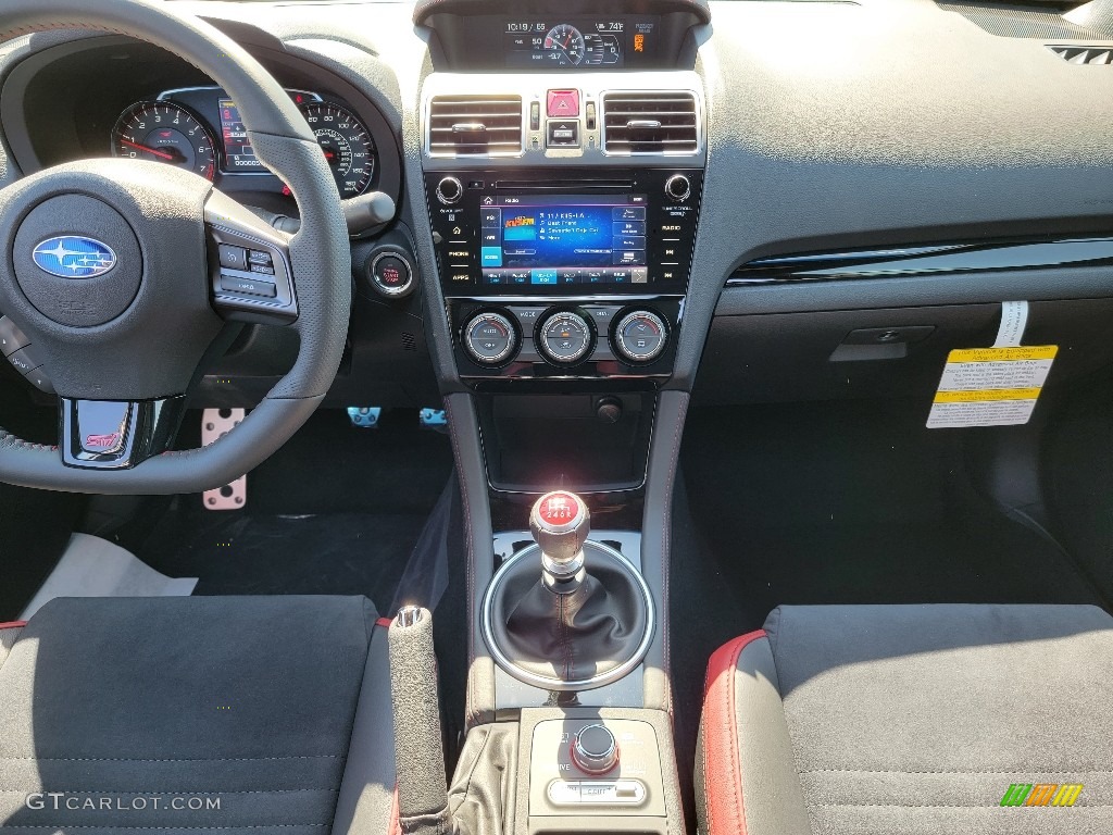 2021 Subaru WRX STI Black Ultra Suede/Carbon Black Dashboard Photo #141934692