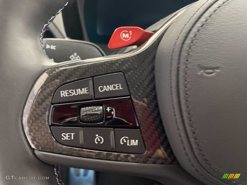 2021 BMW M4 Coupe Black Steering Wheel Photo #141934804