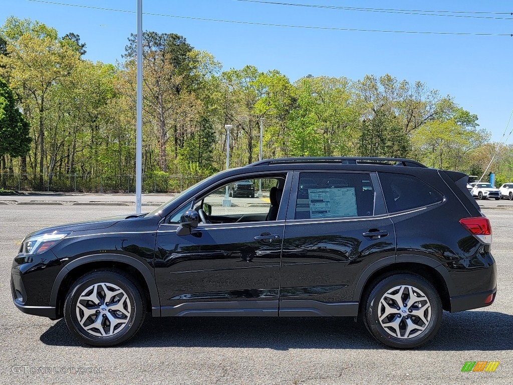 Crystal Black Silica 2021 Subaru Forester 2.5i Premium Exterior Photo #141935514