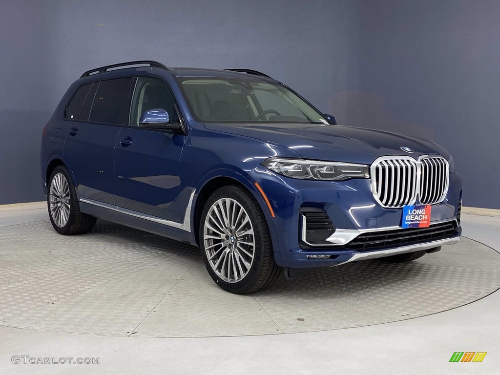 Phytonic Blue Metallic 2021 BMW X7 xDrive40i Exterior Photo #141935658