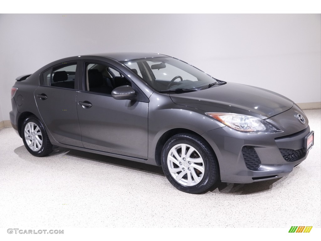 2012 MAZDA3 i Touring 4 Door - Graphite Mica / Black photo #1