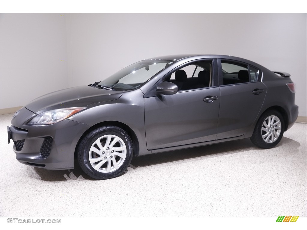 2012 MAZDA3 i Touring 4 Door - Graphite Mica / Black photo #3