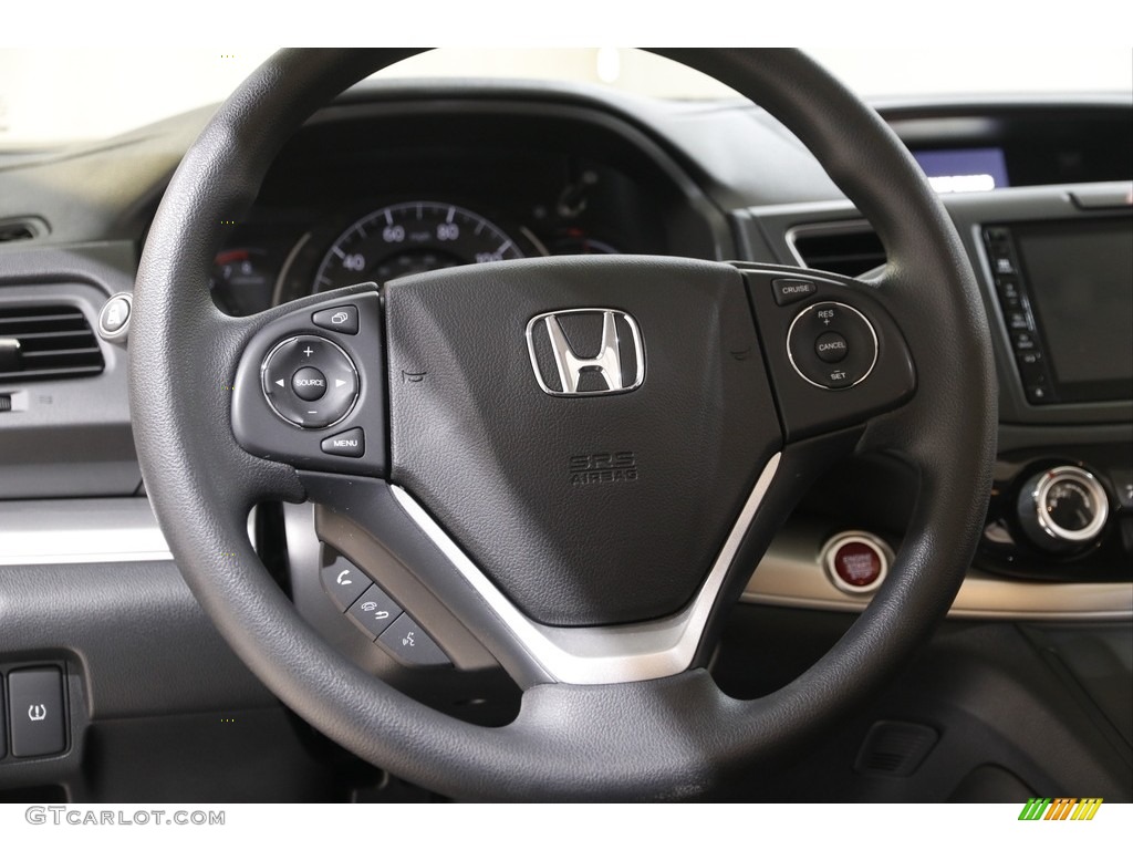 2016 Honda CR-V EX AWD Black Steering Wheel Photo #141937932