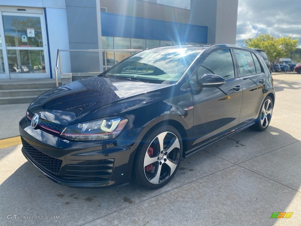 2017 Golf GTI 4-Door 2.0T SE - Deep Black Pearl / Titan Black photo #1