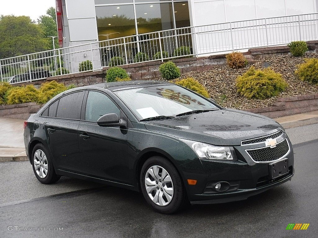 2014 Cruze LS - Rainforest Green Metallic / Jet Black/Medium Titanium photo #1