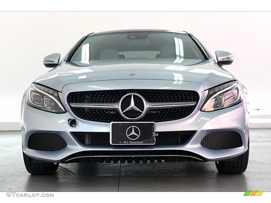 2018 C 300 Coupe - Diamond Silver Metallic / Crystal Grey/Black photo #2