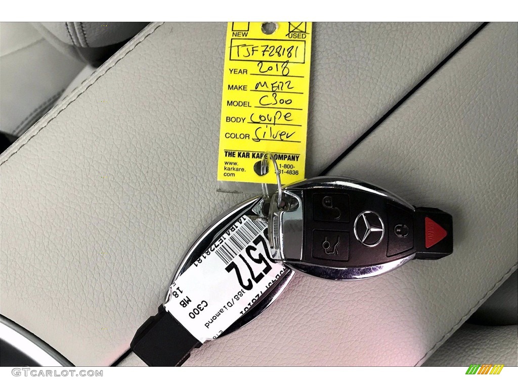 2018 C 300 Coupe - Diamond Silver Metallic / Crystal Grey/Black photo #11
