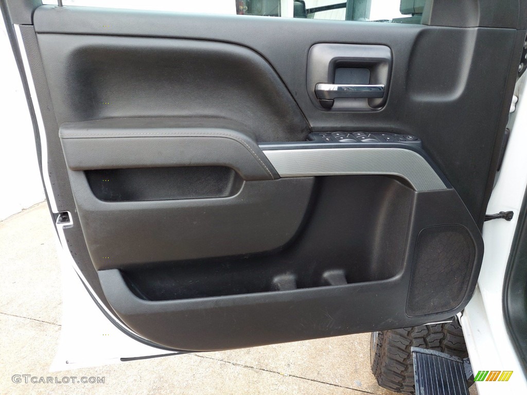 2016 Chevrolet Silverado 2500HD LT Crew Cab 4x4 Jet Black Door Panel Photo #141942888