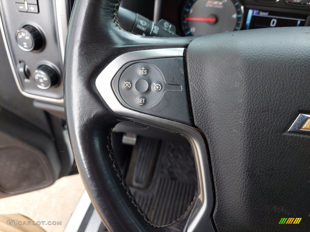 2016 Chevrolet Silverado 2500HD LT Crew Cab 4x4 Jet Black Steering Wheel Photo #141942921