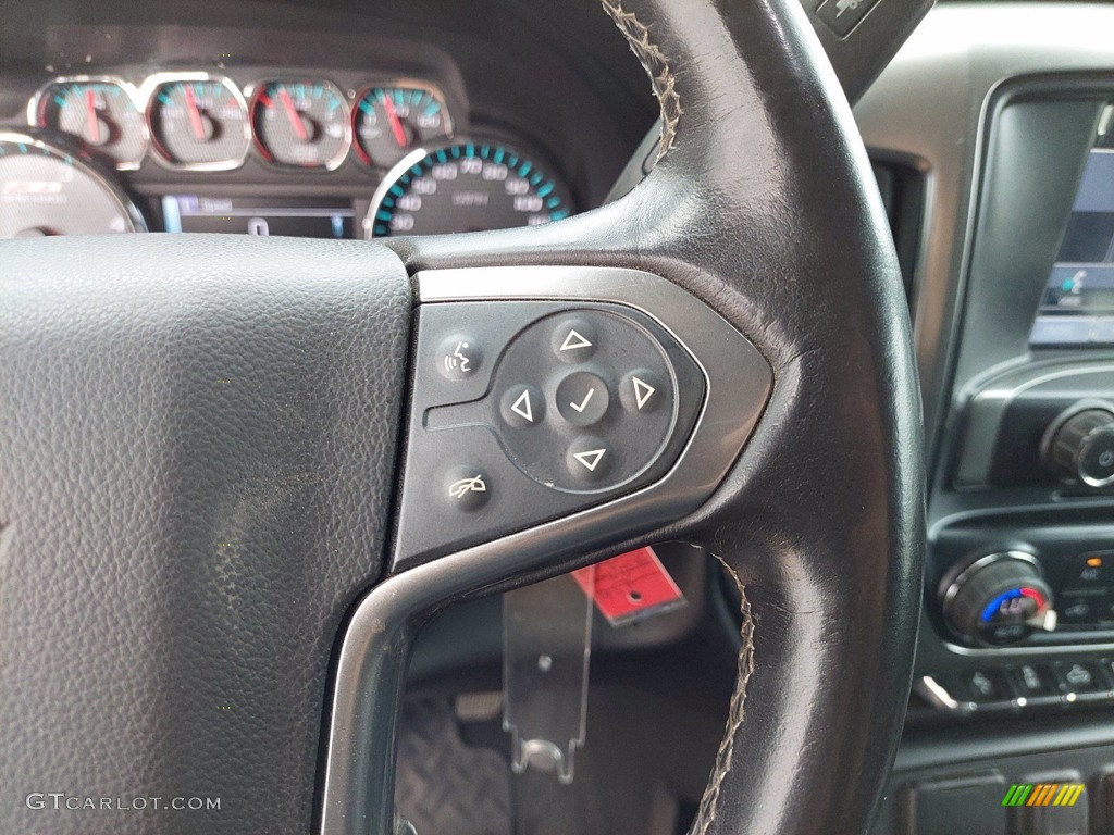 2016 Chevrolet Silverado 2500HD LT Crew Cab 4x4 Jet Black Steering Wheel Photo #141942936