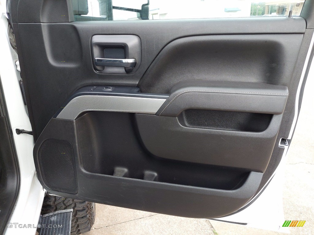2016 Chevrolet Silverado 2500HD LT Crew Cab 4x4 Jet Black Door Panel Photo #141943074