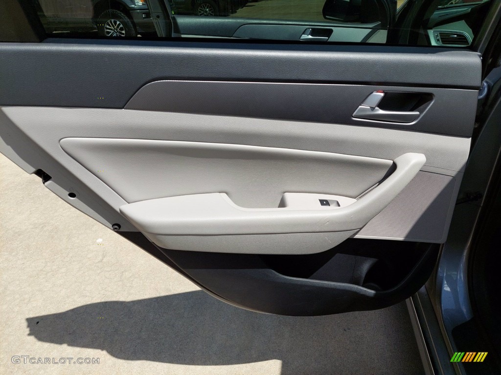 2016 Sonata Hybrid SE - Pewter Gray Metallic / Gray photo #24