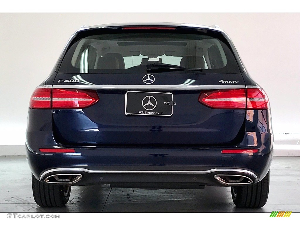 2018 E 400 4Matic Wagon - Lunar Blue Metallic / Nut Brown/Black photo #3