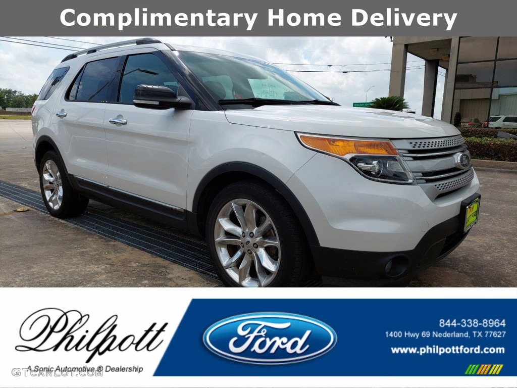 2014 Explorer XLT - Oxford White / Charcoal Black photo #1