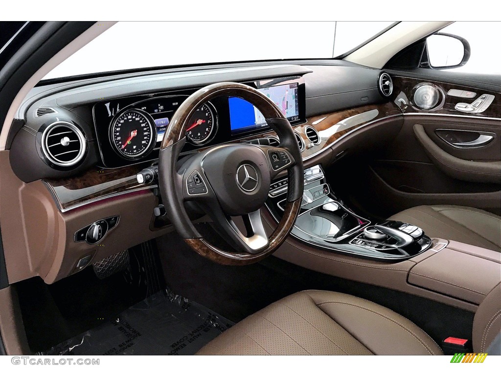 2018 E 400 4Matic Wagon - Lunar Blue Metallic / Nut Brown/Black photo #14