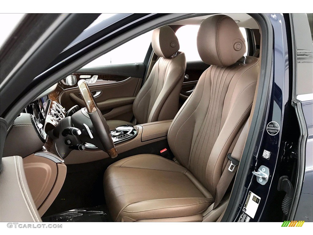 2018 E 400 4Matic Wagon - Lunar Blue Metallic / Nut Brown/Black photo #18