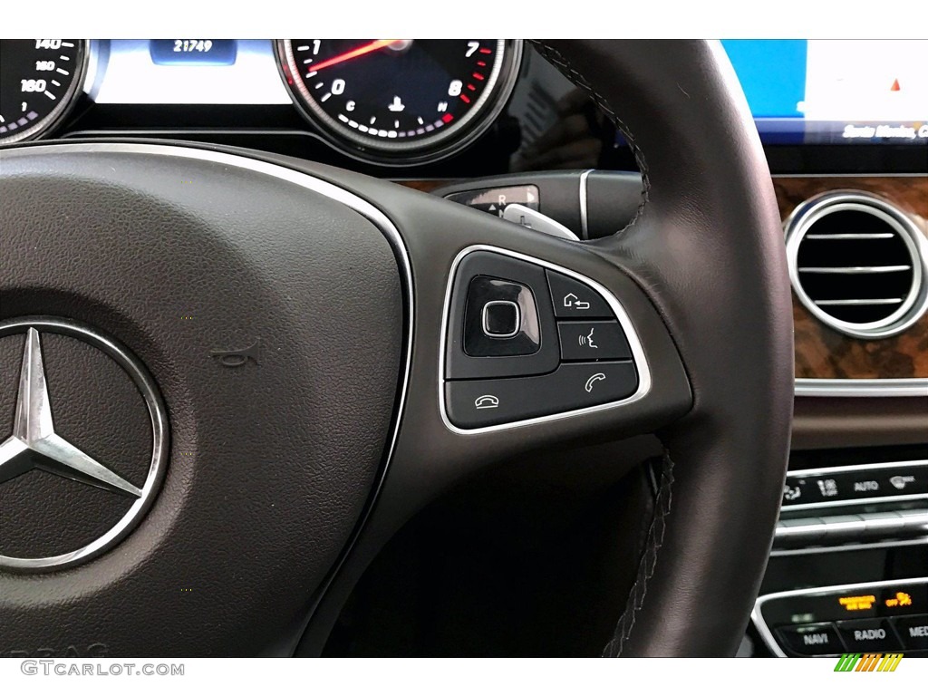 2018 E 400 4Matic Wagon - Lunar Blue Metallic / Nut Brown/Black photo #22