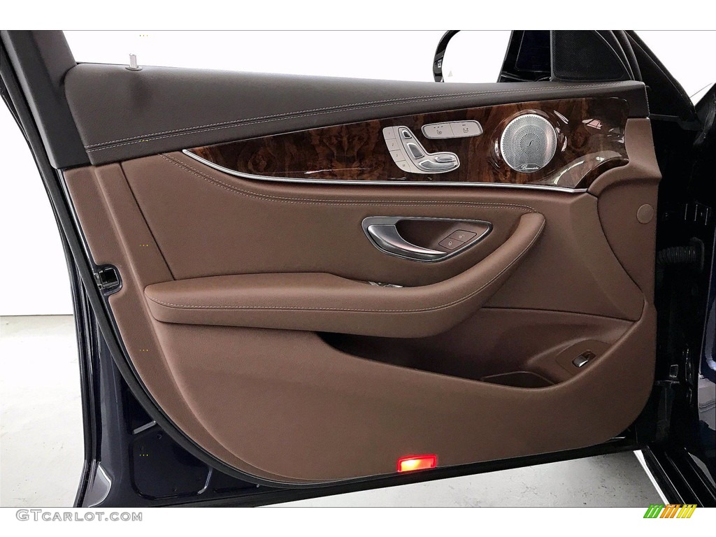 2018 E 400 4Matic Wagon - Lunar Blue Metallic / Nut Brown/Black photo #26