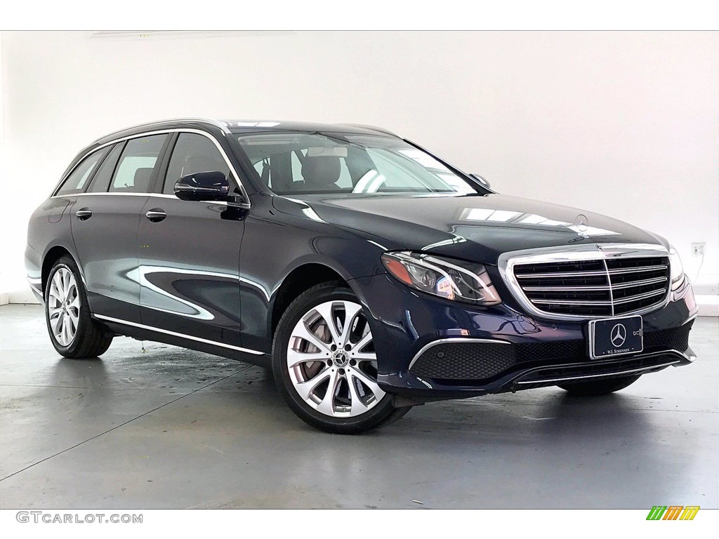 2018 E 400 4Matic Wagon - Lunar Blue Metallic / Nut Brown/Black photo #34