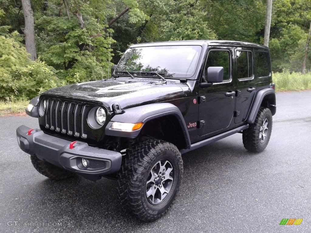 Black 2020 Jeep Wrangler Unlimited Rubicon 4x4 Exterior Photo #141945435