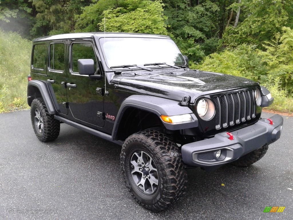 Black 2020 Jeep Wrangler Unlimited Rubicon 4x4 Exterior Photo #141945441