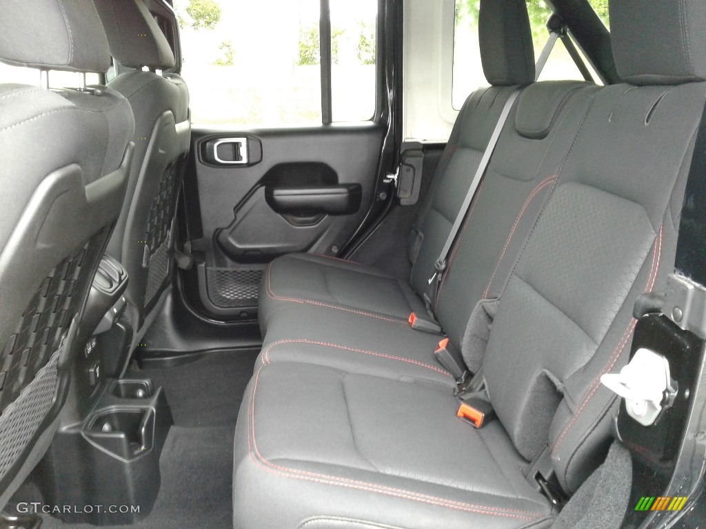 Black Interior 2020 Jeep Wrangler Unlimited Rubicon 4x4 Photo #141945468