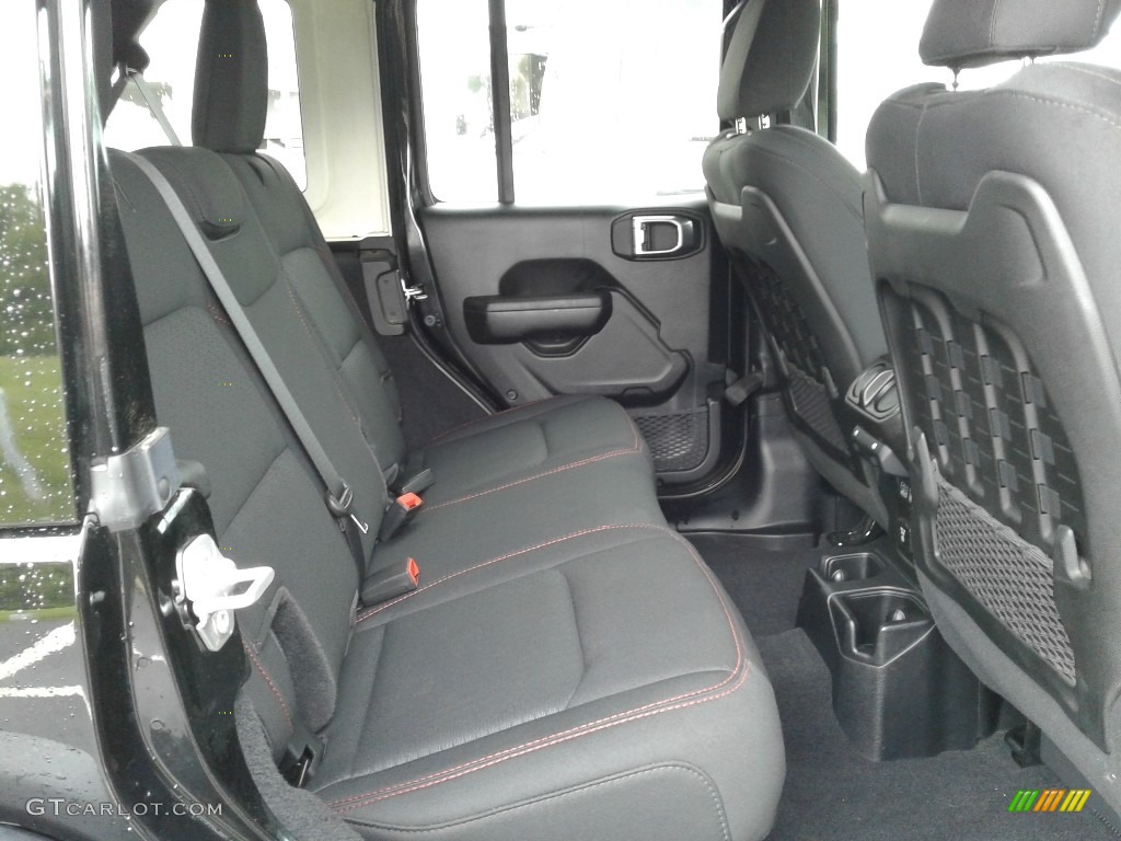 Black Interior 2020 Jeep Wrangler Unlimited Rubicon 4x4 Photo #141945474