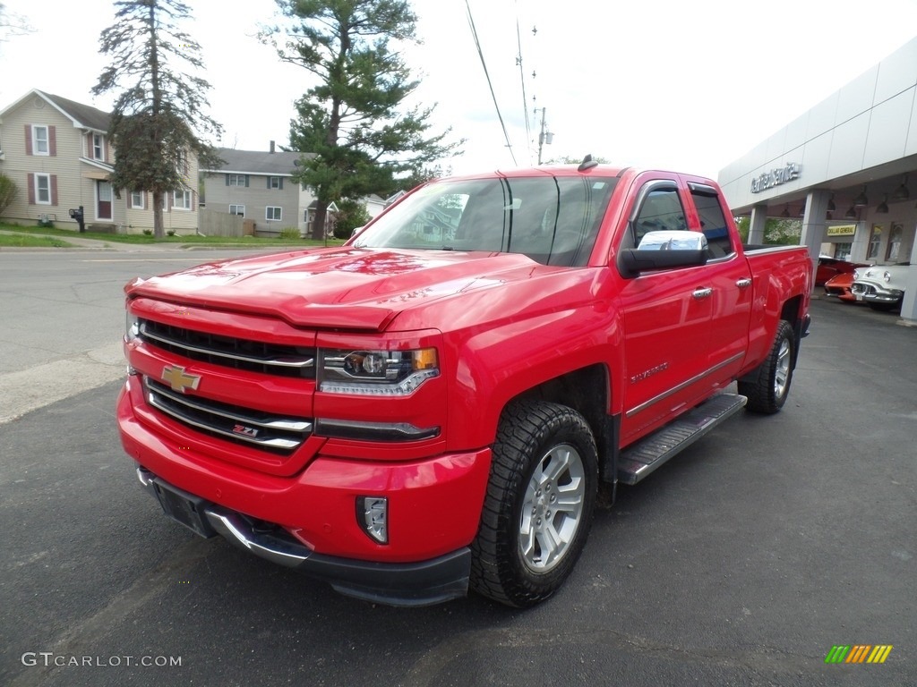 2017 Silverado 1500 LTZ Double Cab 4x4 - Red Hot / Cocoa/­Dune photo #1