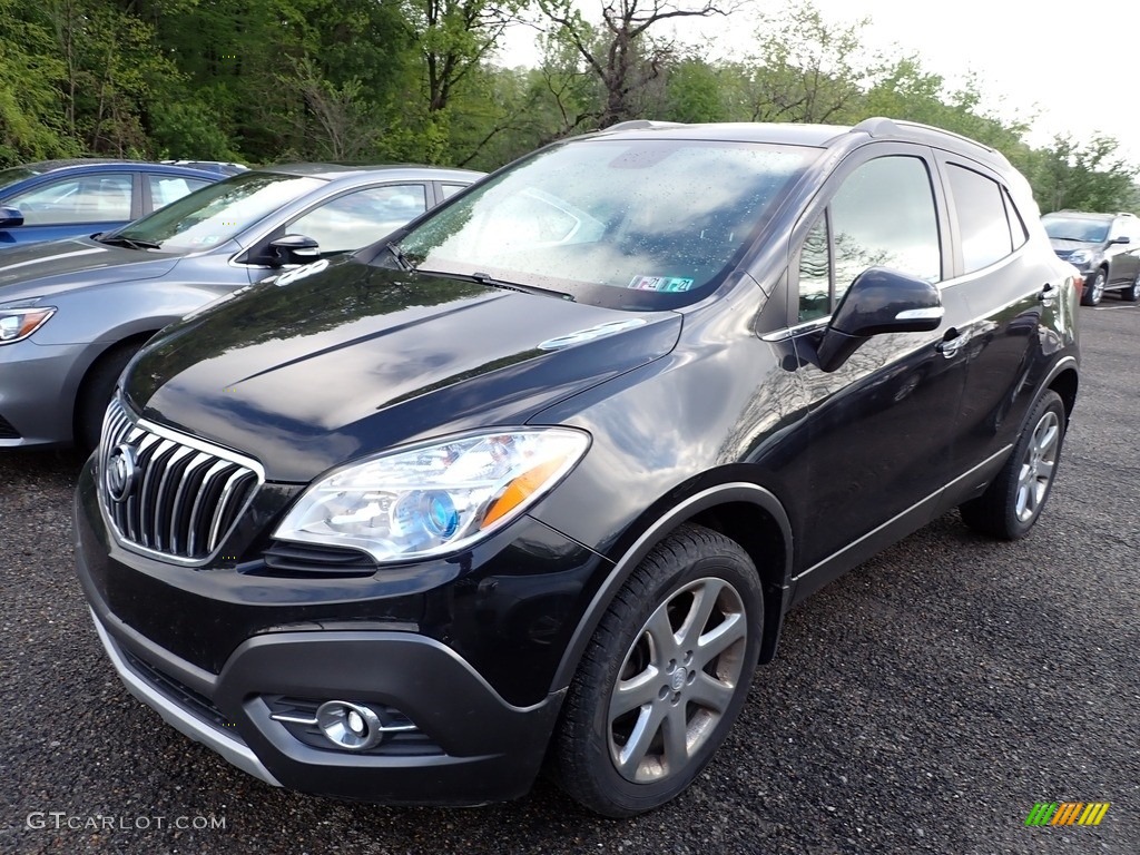 2016 Encore Leather AWD - Carbon Black Metallic / Ebony photo #1