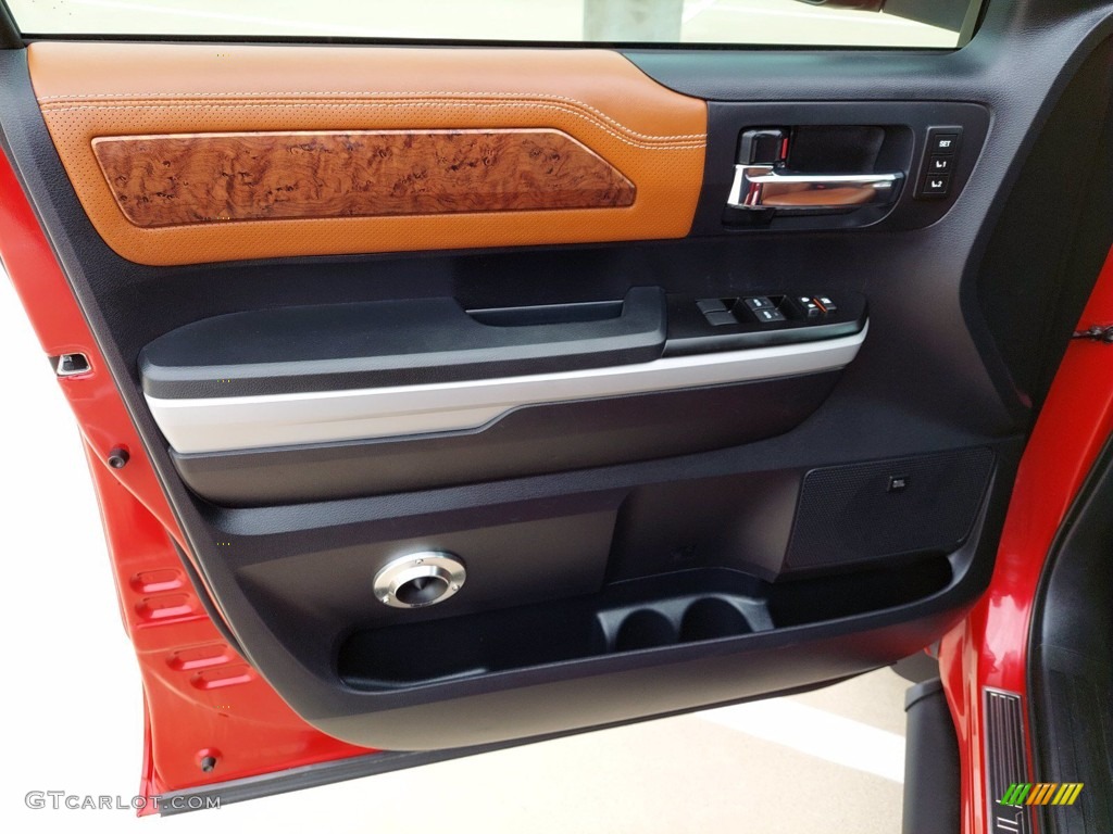 2019 Toyota Tundra 1794 Edition CrewMax 4x4 1794 Edition Premium Brown Door Panel Photo #141950001